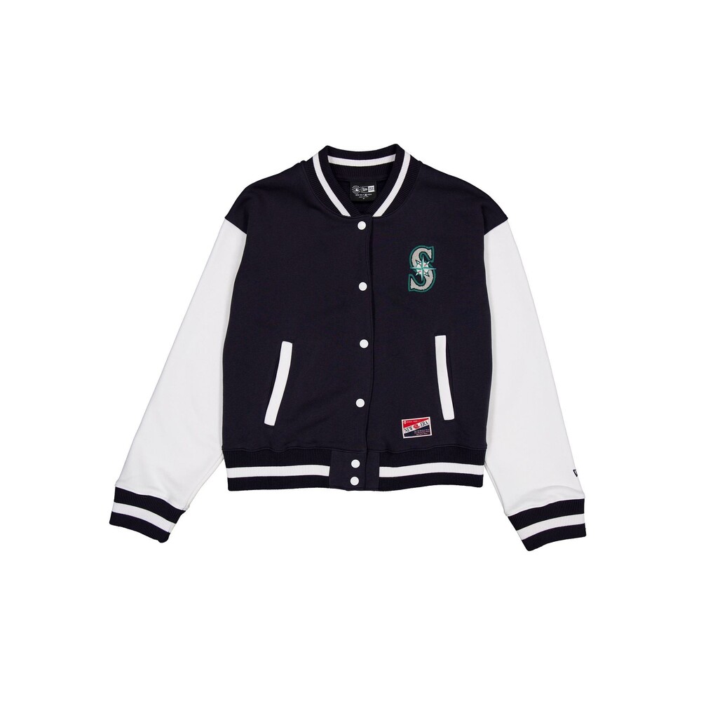 New Era Seattle Mariners Throwback Fleece Women's Jacket - Size M